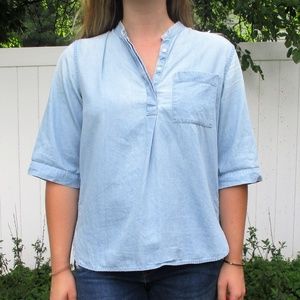 SOLD Gap Light Denim Boxy Shirt
